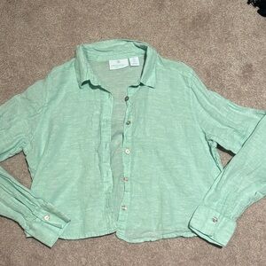 Button up linen top
